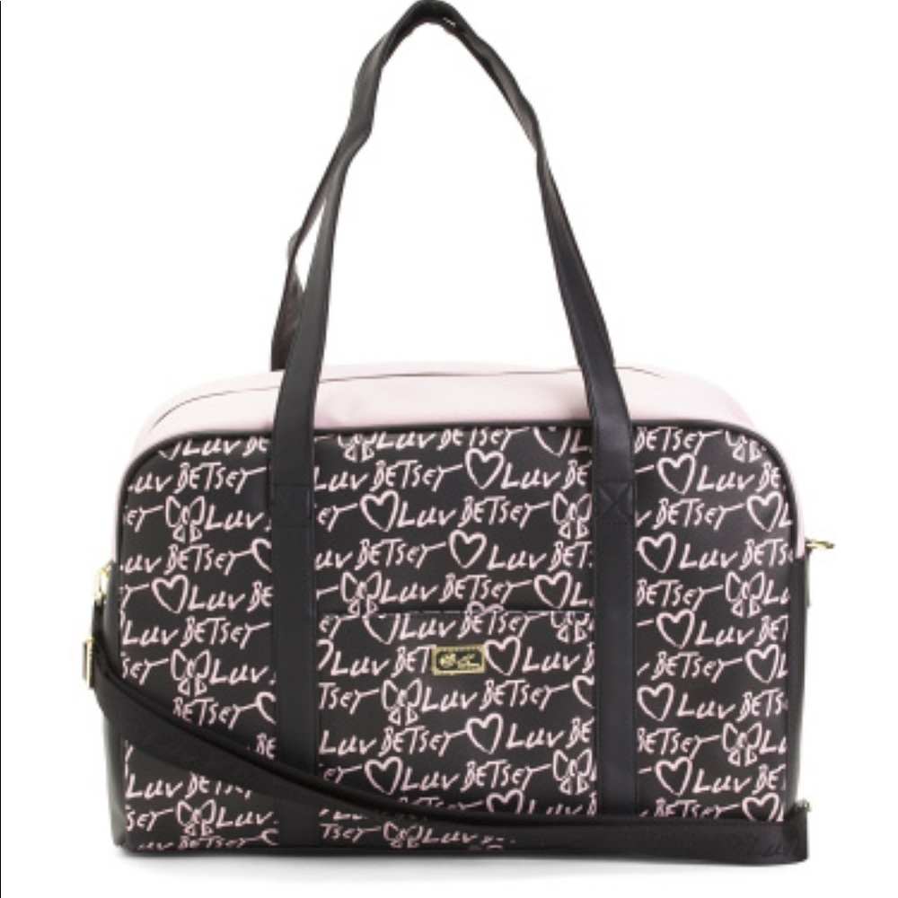 Betsey Johnson weekender bag